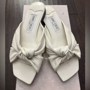 Jimmy Choo
Avenue Crisscross Flat Slide Sandals